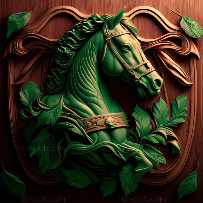 3D model st Absinthe horse famous animal (STL)